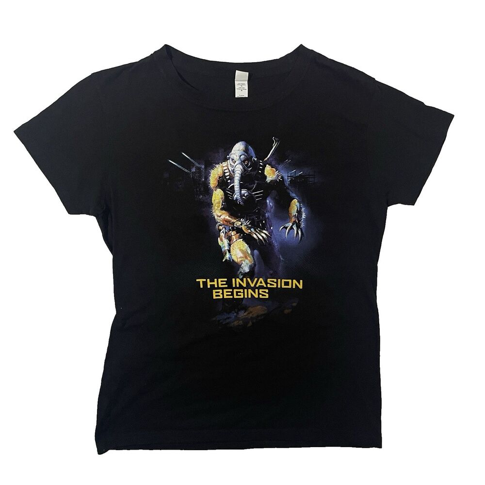 Battlefield For Earth Promo Shirt XL Vintage Style Sci Fi Graphic Tee Invasion